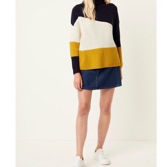 French Connection color block sweater - Picture 2 of 6
